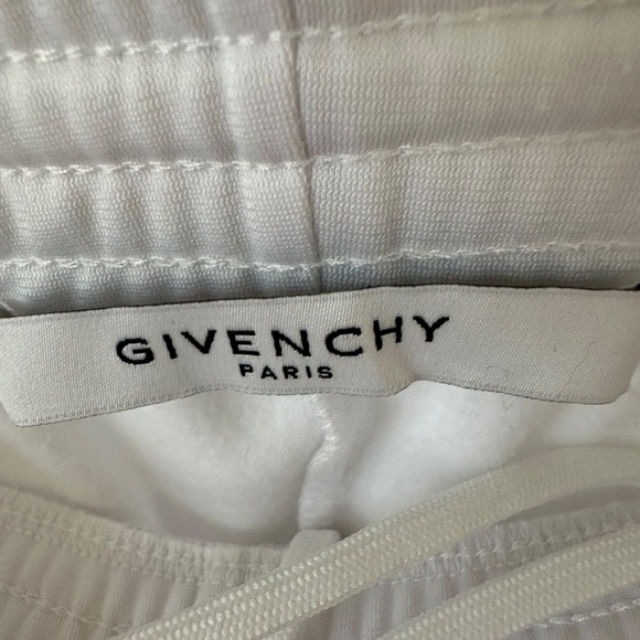 GIVENCHY Logo Stripe White Silver track pants LIKE NEW FR40/US10 (runs small) - Picture 7 of 12
